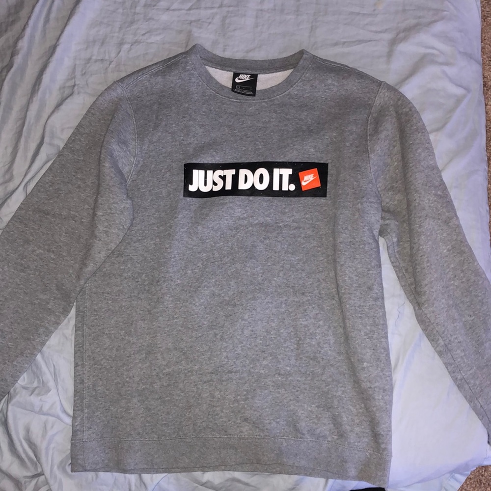 Grey Nike sweatshirt
